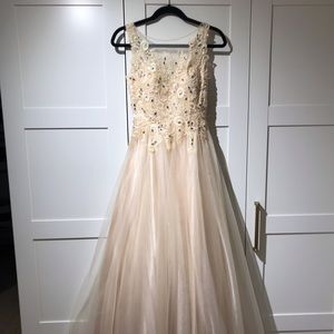 Champagne formal dress